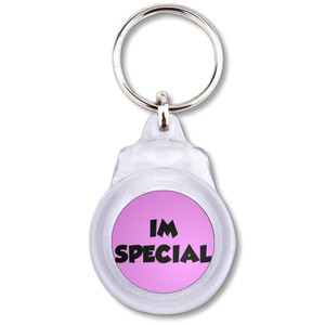 Im Special - Round Plastic Key Ring Im Special - Round Plastic Key Ring