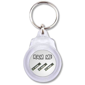 Ram Me - Round Plastic Key Ring Ram Me - Round Plastic Key Ring