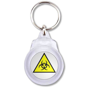 Biohazard - Round Plastic Key Ring