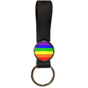 Gay Flag - Silicone Loop Key Ring