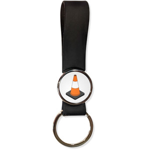 Traffic Cone - Silicone Loop Key Ring