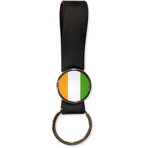 Ivory Coast Flag - Silicone Loop Key Ring