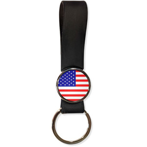 USA Flag - Silicone Loop Key Ring