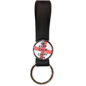 England Keep Calm and Carry On - Silicone Loop Key Ring England Keep Calm and Carry On - Silicone Loop Key Ring