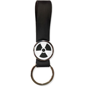 Black Nuclear Symbol - Silicone Loop Key Ring