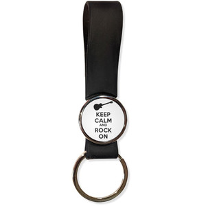 Keep Calm and Rock On - Silicone Loop Key Ring Keep Calm and Rock On - Silicone Loop Key Ring
