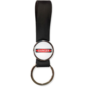 Danger - Silicone Loop Key Ring