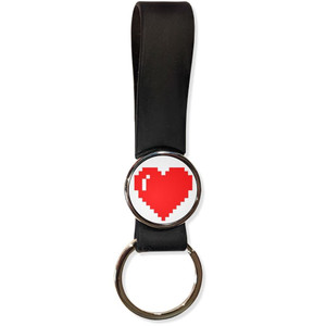 Pixel Heart - Silicone Loop Key Ring Pixel Heart - Silicone Loop Key Ring
