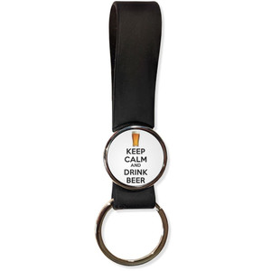 Keep Calm and Drink Beer - Silicone Loop Key Ring