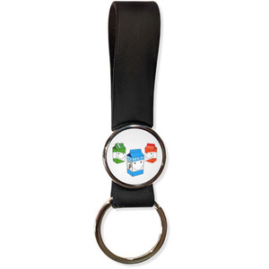 Milk & Juice Cartons - Silicone Loop Key Ring Milk & Juice Cartons - Silicone Loop Key Ring