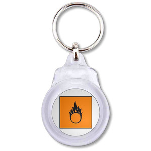 Oxydising - Round Plastic Key Ring Oxydising - Round Plastic Key Ring