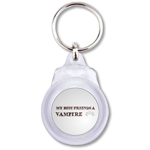 My Best Friend is a Vampire - Round Plastic Key Ring My Best Friend is a Vampire - Round Plastic Key Ring