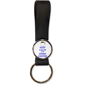 Keep Calm and Drink Coffee - Silicone Loop Key Ring Keep Calm and Drink Coffee - Silicone Loop Key Ring