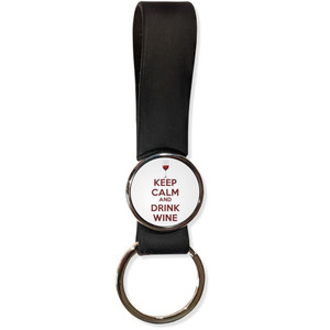 Keep Calm and Drink Wine - Silicone Loop Key Ring Keep Calm and Drink Wine - Silicone Loop Key Ring