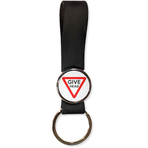 Give Head - Silicone Loop Key Ring