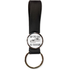 Up To My Nuts In Guts - Silicone Loop Key Ring Up To My Nuts In Guts - Silicone Loop Key Ring