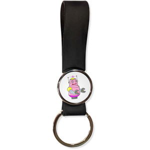 White Girl Robot - Silicone Loop Key Ring White Girl Robot - Silicone Loop Key Ring