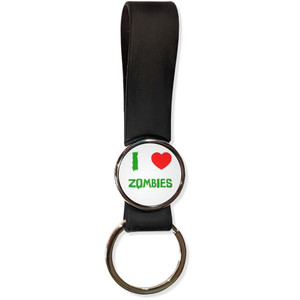 I Love Zombies - Silicone Loop Key Ring I Love Zombies - Silicone Loop Key Ring