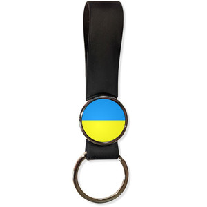 Ukraine Flag - Silicone Loop Key Ring Ukraine Flag - Silicone Loop Key Ring