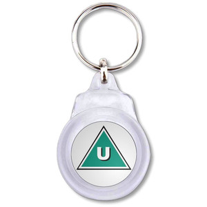 U Certificate - Round Plastic Key Ring U Certificate - Round Plastic Key Ring
