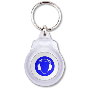 Ear Protection - Round Plastic Key Ring Ear Protection - Round Plastic Key Ring