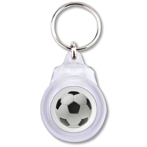 I Love Football - Round Plastic Key Ring I Love Football - Round Plastic Key Ring