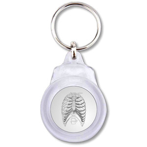 Ribcage - Round Plastic Key Ring Ribcage - Round Plastic Key Ring