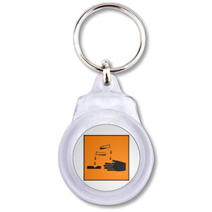Corrosive - Round Plastic Key Ring Corrosive - Round Plastic Key Ring