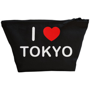 I Love Tokyo - Black Make Up Bag