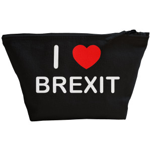I Love Brexit - Black Make Up Bag