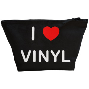 I Love Vinyl - Black Make Up Bag