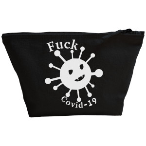 F*ck Covid 19 - Black Make Up Bag F*ck Covid 19 - Black Make Up Bag