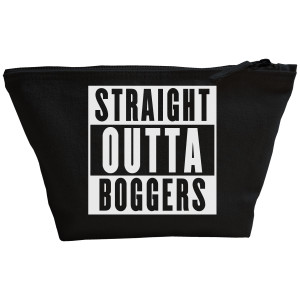 Straight Outta Boggers - Black Make Up Bag