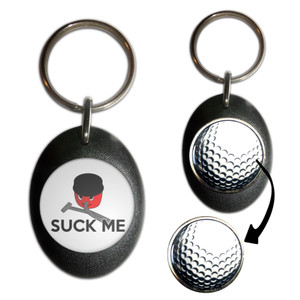 Suck Me - Golf Ball Marker Key Ring