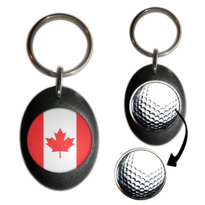 Canada Flag - Golf Ball Marker Key Ring