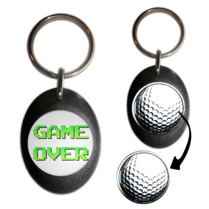 Game Over - Golf Ball Marker Key Ring