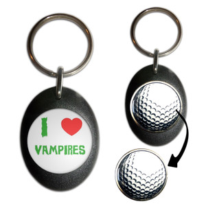 I Love Vampires - Golf Ball Marker Key Ring