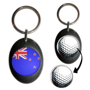 New Zealand Flag - Golf Ball Marker Key Ring