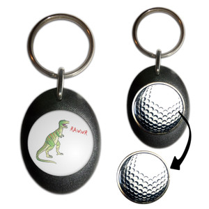Dinosaur Rawwr! - Golf Ball Marker Key Ring
