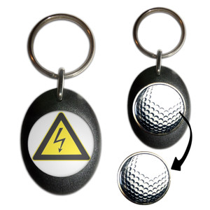 High Voltage - Golf Ball Marker Key Ring