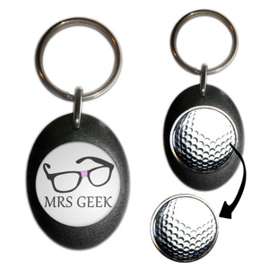 Mrs Geek - Golf Ball Marker Key Ring