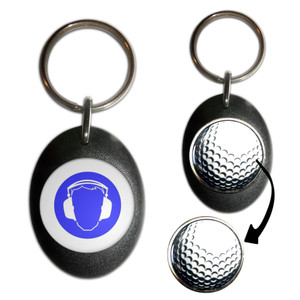 Ear Protection - Golf Ball Marker Key Ring