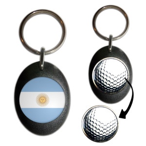 Argentina Flag - Golf Ball Marker Key Ring