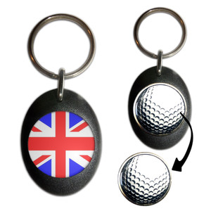 Union Jack UK Flag - Golf Ball Marker Key Ring Union Jack UK Flag - Golf Ball Marker Key Ring