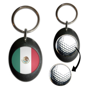 Mexico Flag - Golf Ball Marker Key Ring