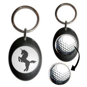 Unicorn Silhouette - Golf Ball Marker Key Ring