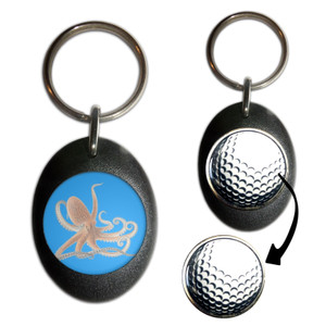 Octopus - Golf Ball Marker Key Ring