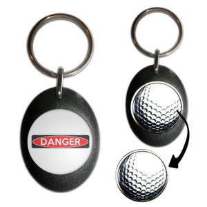 Danger - Golf Ball Marker Key Ring