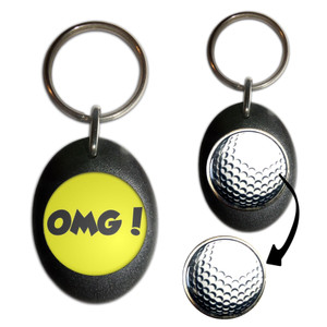 OMG! Oh My God - Golf Ball Marker Key Ring