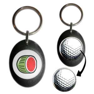 Fruit Machine Melon - Golf Ball Marker Key Ring